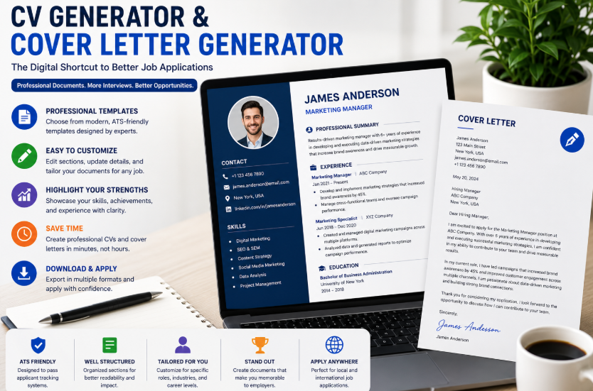 CV Generator and Cover Letter Generator: The Digital Shortcut to Better Job Applications
